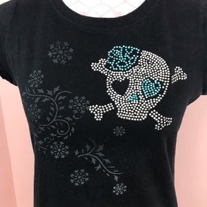 Sequin Skull T-shirt